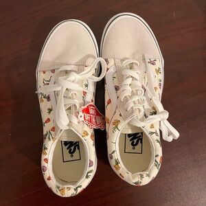 Vans White Multicolor Floral Sneakers
